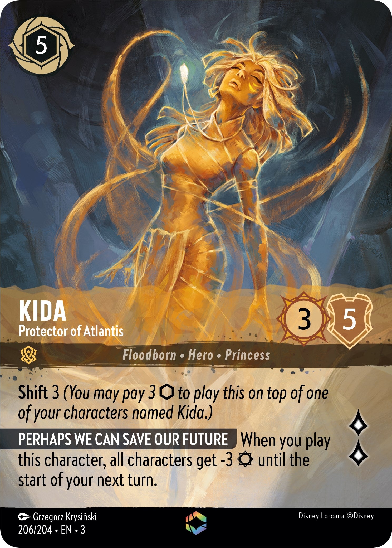 Kida - Protector of Atlantis (Enchanted) (206/204) [Into the Inklands] | Game Master's Emporium (The New GME)