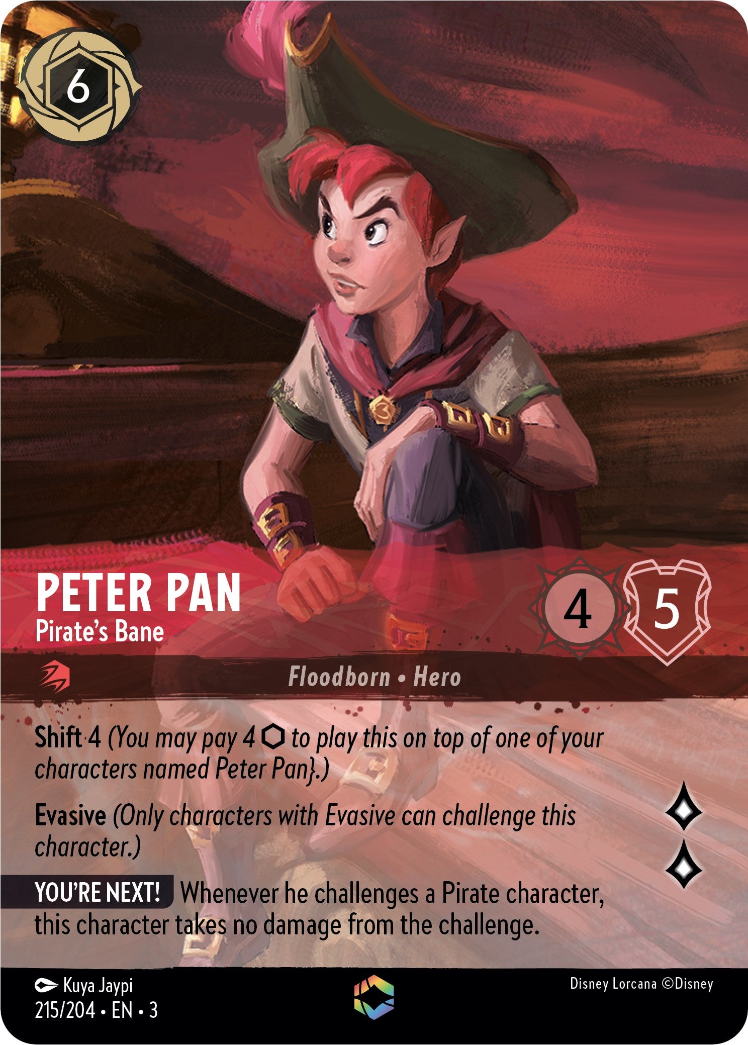 Peter Pan - Pirate's Bane (Enchanted) (215/204) [Into the Inklands] | Game Master's Emporium (The New GME)