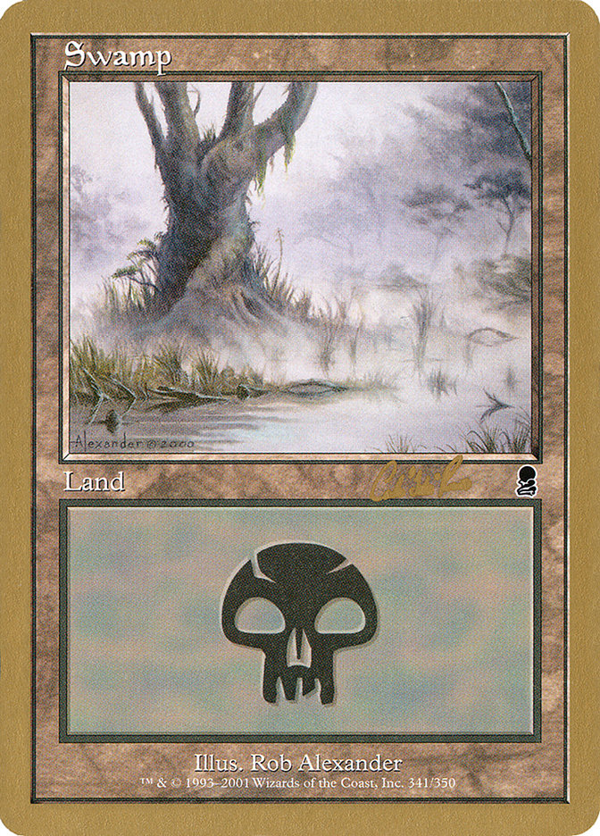 Swamp (cr341) (Carlos Romao) [World Championship Decks 2002] | Game Master's Emporium (The New GME)