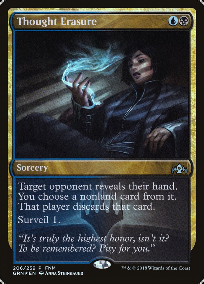 Thought Erasure (FNM) [Guilds of Ravnica Promos] | Game Master's Emporium (The New GME)