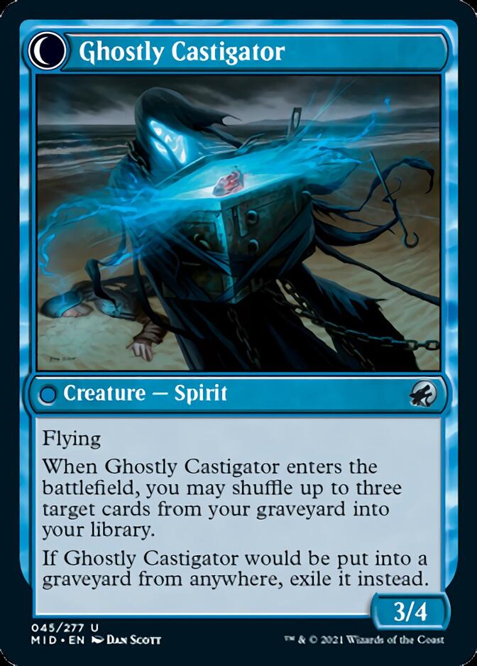 Covetous Castaway // Ghostly Castigator [Innistrad: Midnight Hunt] | Game Master's Emporium (The New GME)