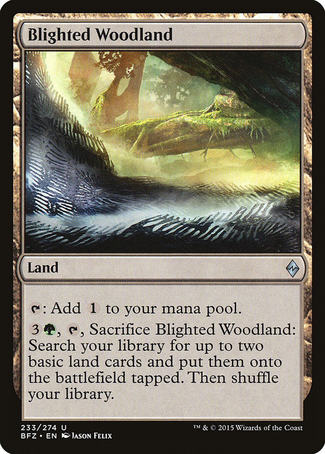Blighted Woodland [Battle for Zendikar] | Game Master's Emporium (The New GME)