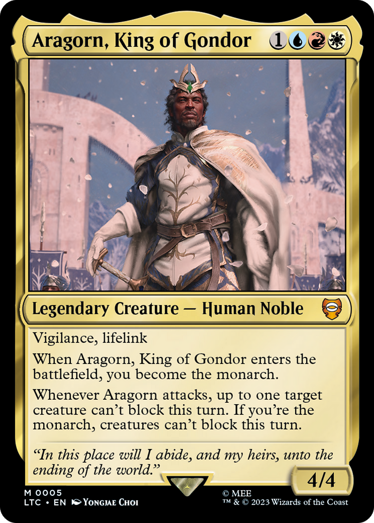 Aragorn, King of Gondor [The Lord of the Rings: Tales of Middle-Earth Commander] | Game Master's Emporium (The New GME)