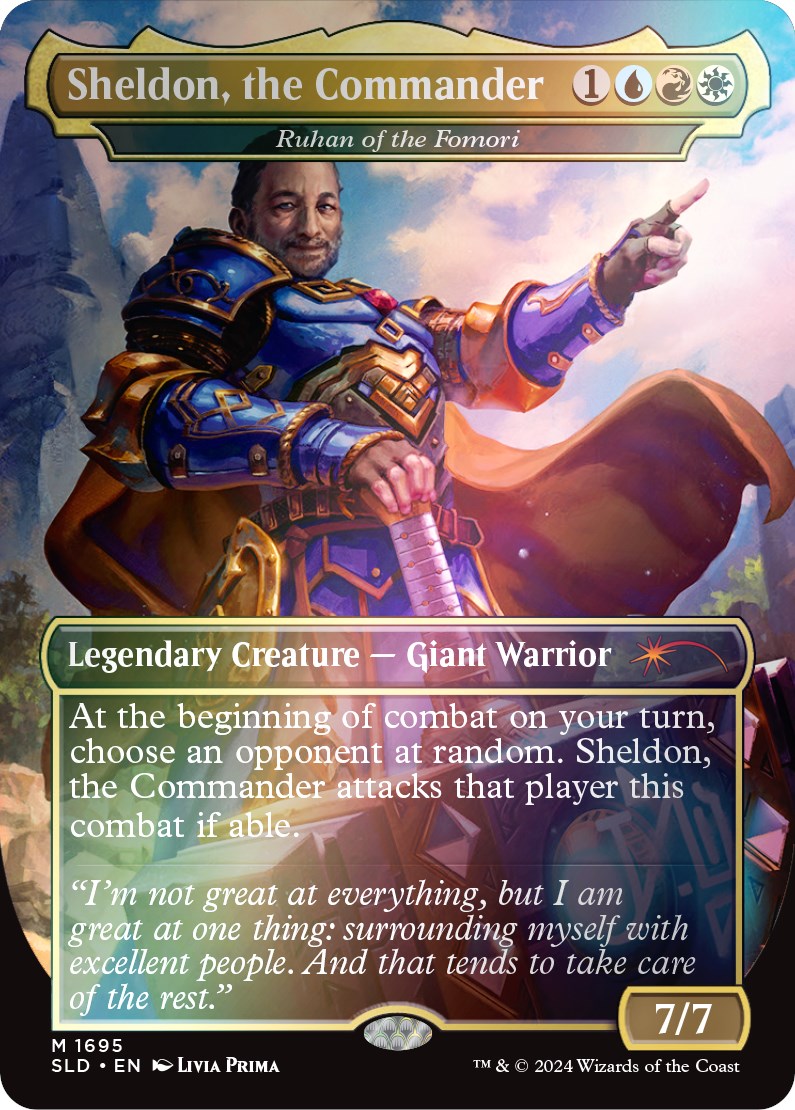 Sheldon, the Commander - Ruhan of the Fomori (Rainbow Foil) [Secret Lair Drop Series] | Game Master's Emporium (The New GME)