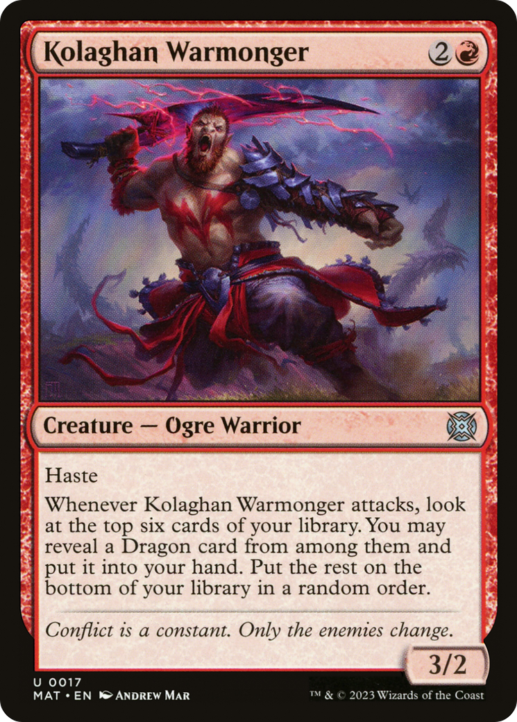 Kolaghan Warmonger [March of the Machine: The Aftermath] | Game Master's Emporium (The New GME)