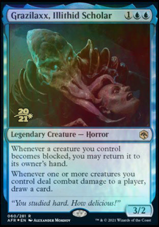 Grazilaxx, Illithid Scholar [Dungeons & Dragons: Adventures in the Forgotten Realms Prerelease Promos] | Game Master's Emporium (The New GME)