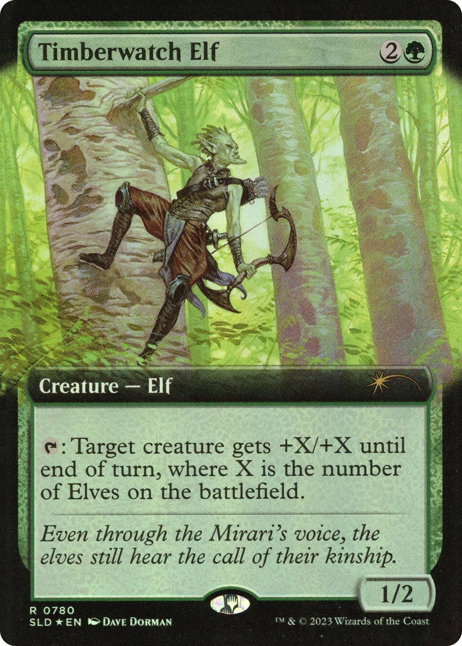 Timberwatch Elf (Extended Art) [Secret Lair Drop Series] | Game Master's Emporium (The New GME)