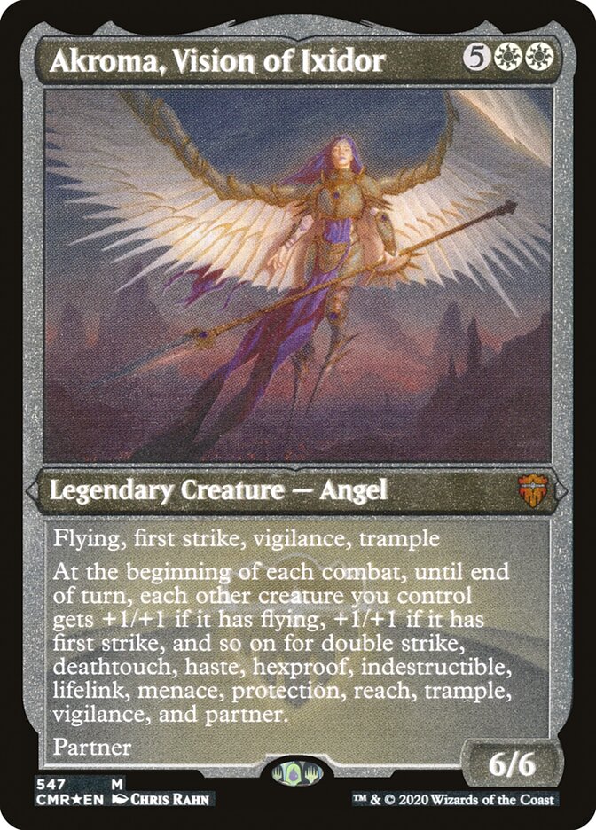Akroma, Vision of Ixidor (Etched) [Commander Legends] | Game Master's Emporium (The New GME)
