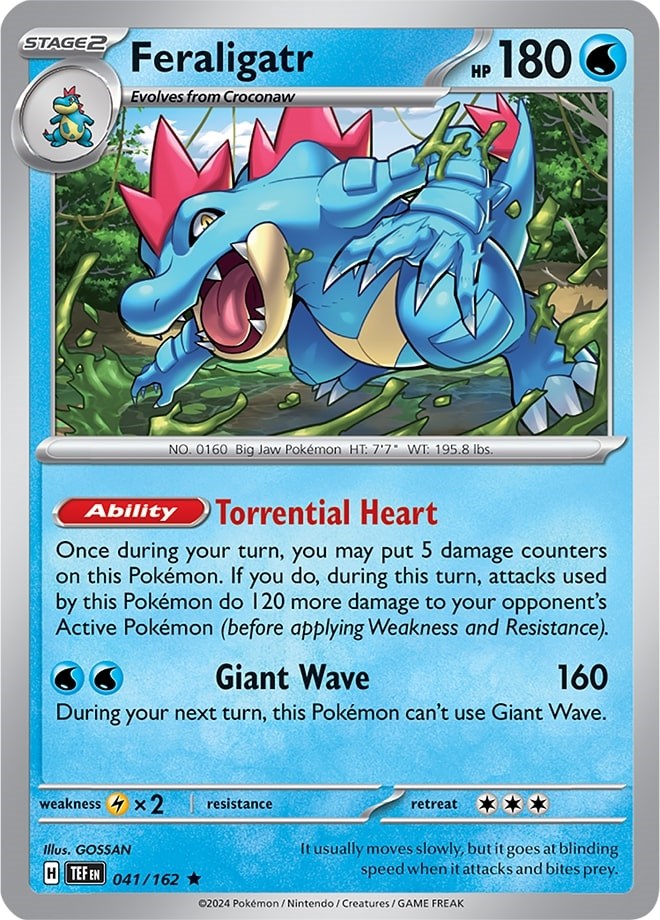Feraligatr (041/162) (Theme Deck Exclusive) [Scarlet & Violet: Temporal Forces] | Game Master's Emporium (The New GME)