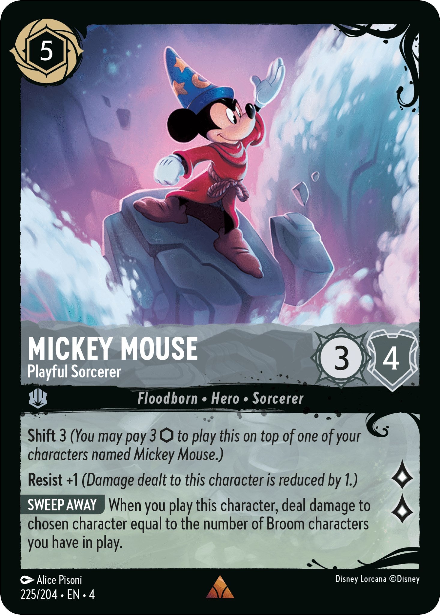 Mickey Mouse - Playful Sorcerer (225/204) (225/204) [Illumineer's Quest: Deep Trouble] | Game Master's Emporium (The New GME)