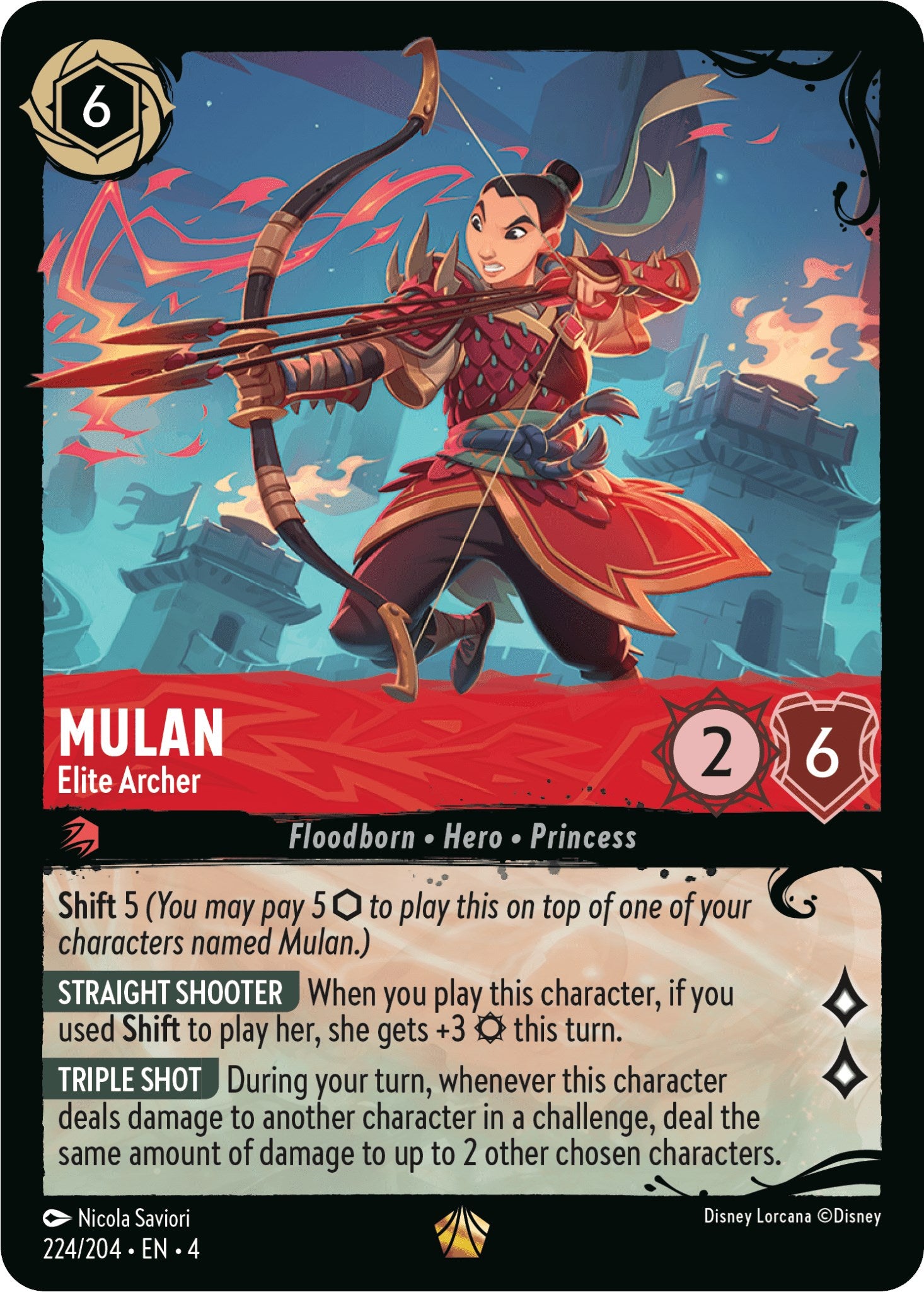 Mulan - Elite Archer (224/204) (244/204) [Illumineer's Quest: Deep Trouble] | Game Master's Emporium (The New GME)