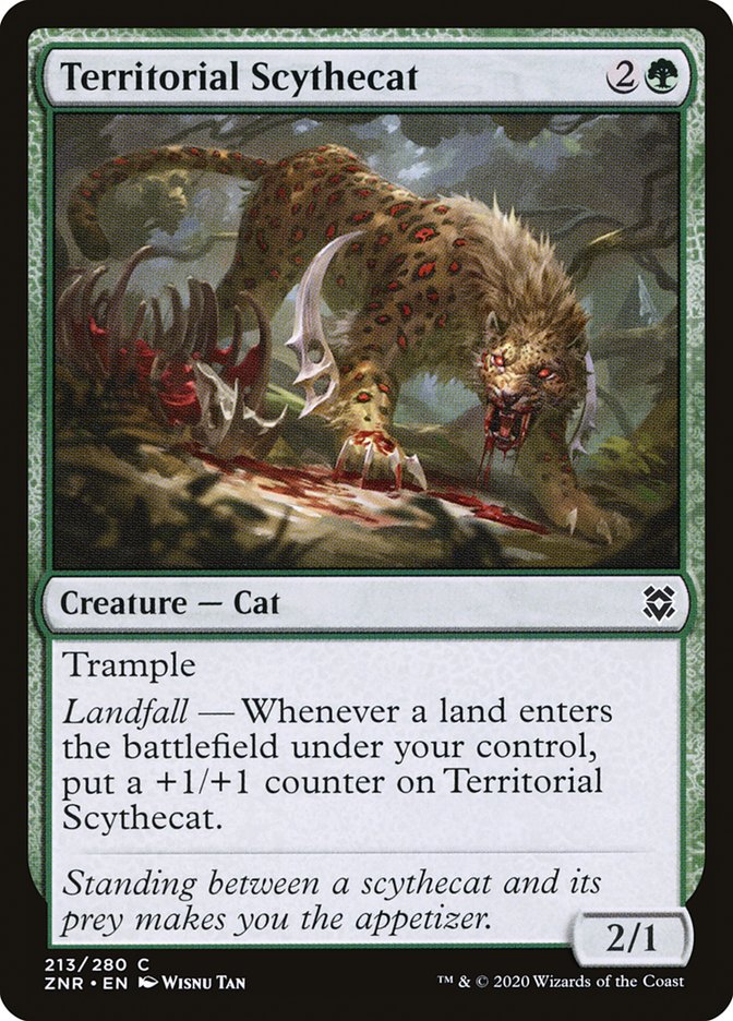 Territorial Scythecat [Zendikar Rising] | Game Master's Emporium (The New GME)