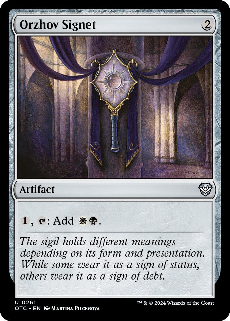 Orzhov Signet [Outlaws of Thunder Junction Commander] | Game Master's Emporium (The New GME)