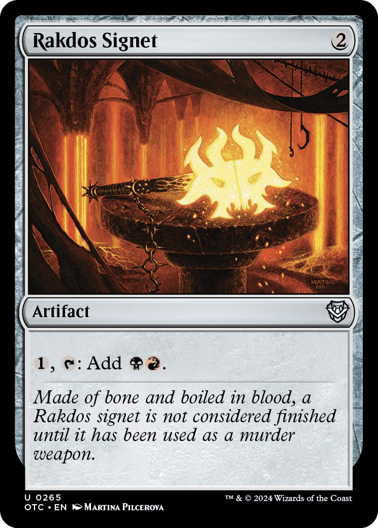 Rakdos Signet [Outlaws of Thunder Junction Commander] | Game Master's Emporium (The New GME)