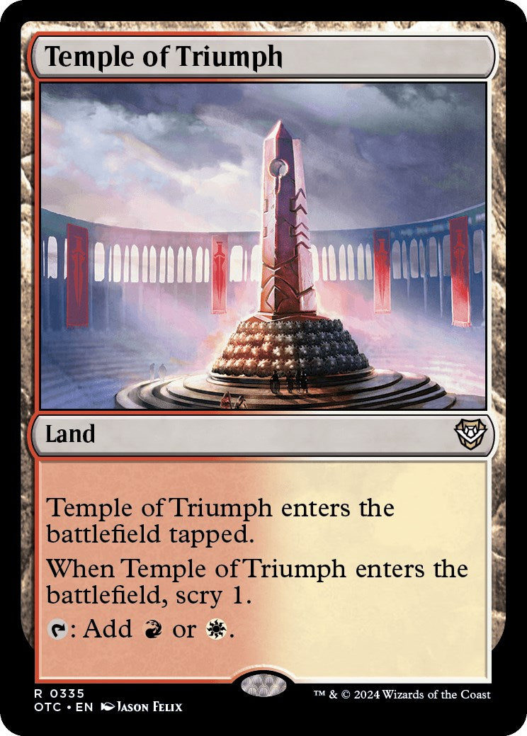 Temple of Triumph [Outlaws of Thunder Junction Commander] | Game Master's Emporium (The New GME)