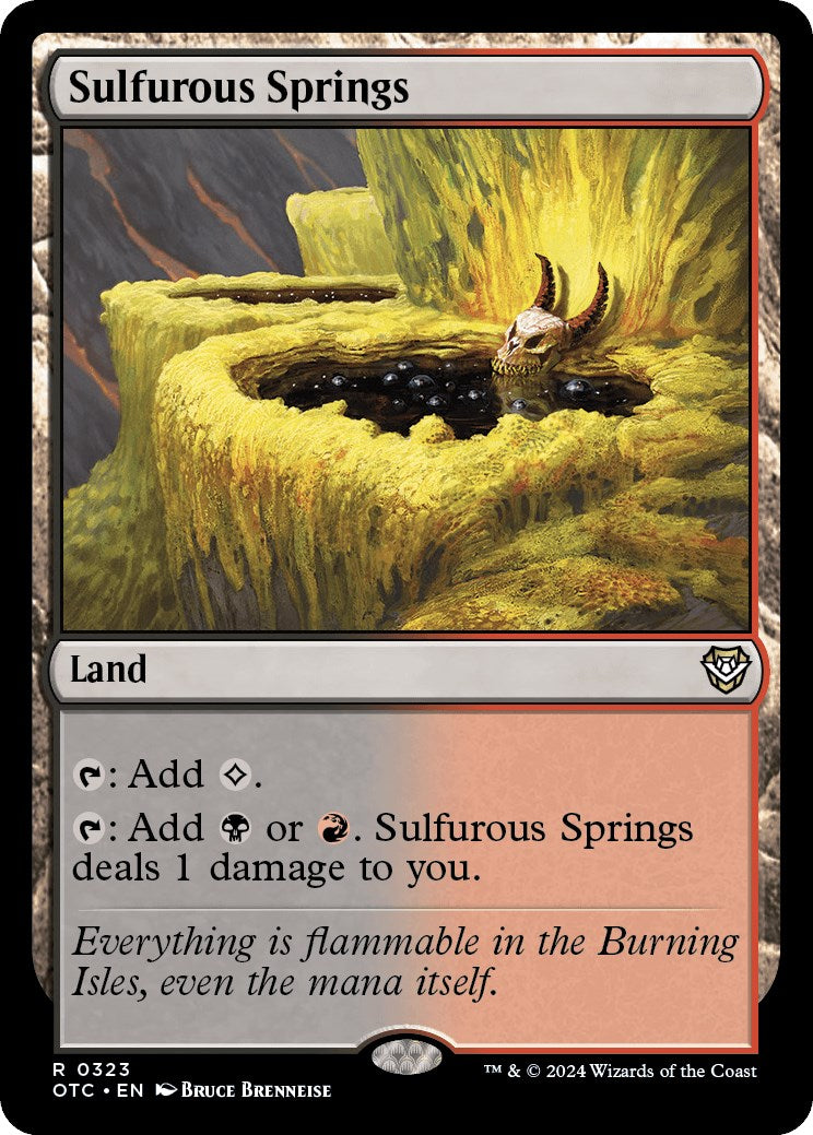 Sulfurous Springs [Outlaws of Thunder Junction Commander] | Game Master's Emporium (The New GME)