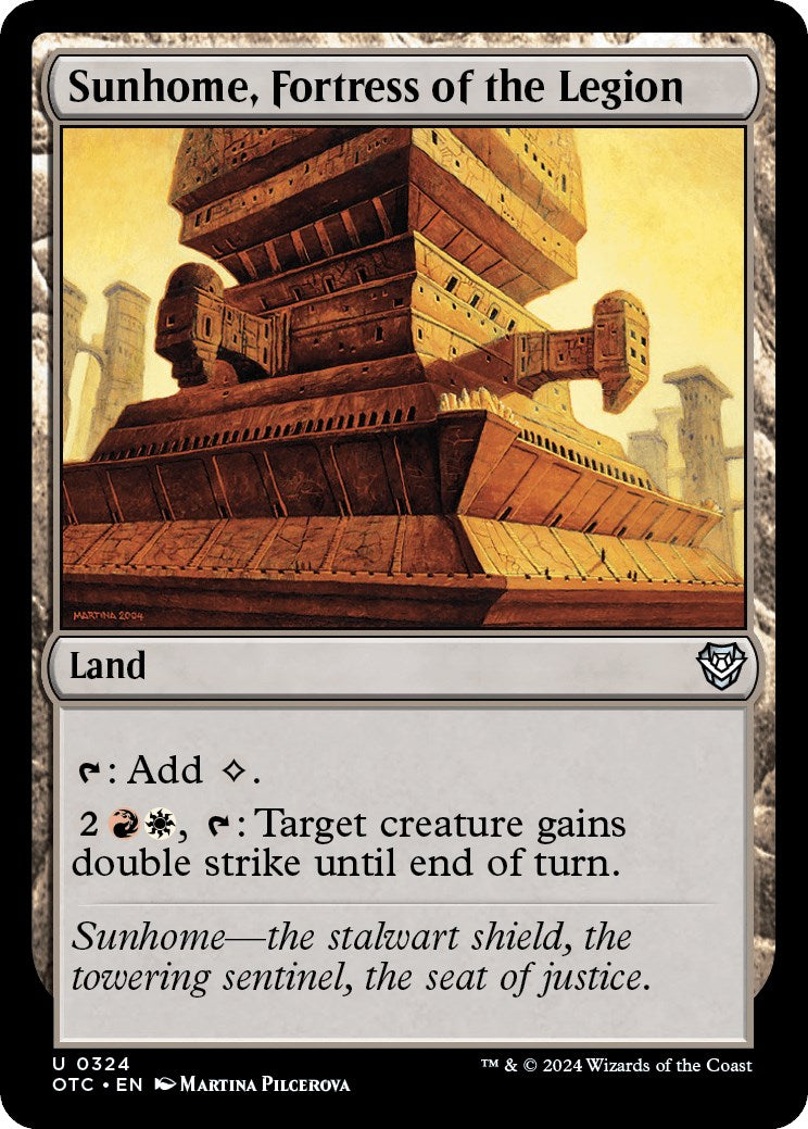 Sunhome, Fortress of the Legion [Outlaws of Thunder Junction Commander] | Game Master's Emporium (The New GME)