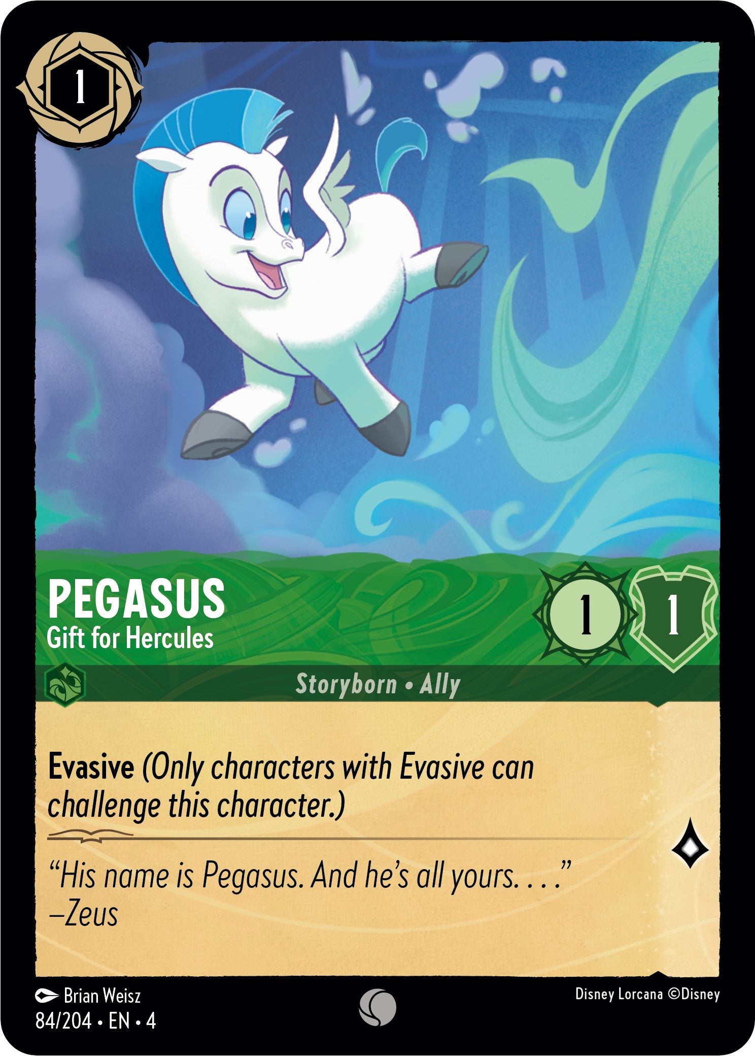 Pegasus - Gift for Hercules (84/204) [Ursula's Return] | Game Master's Emporium (The New GME)