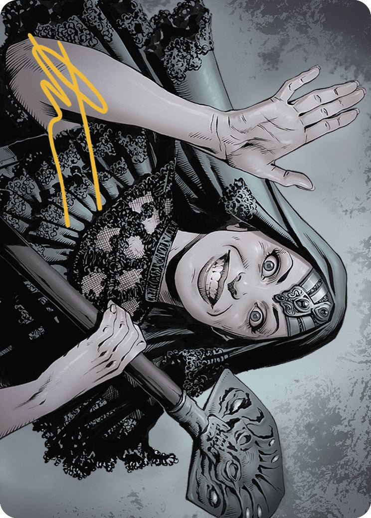 Gisa, the Hellraiser Art Card (Gold-Stamped Signature) [Outlaws of Thunder Junction Art Series] | Game Master's Emporium (The New GME)