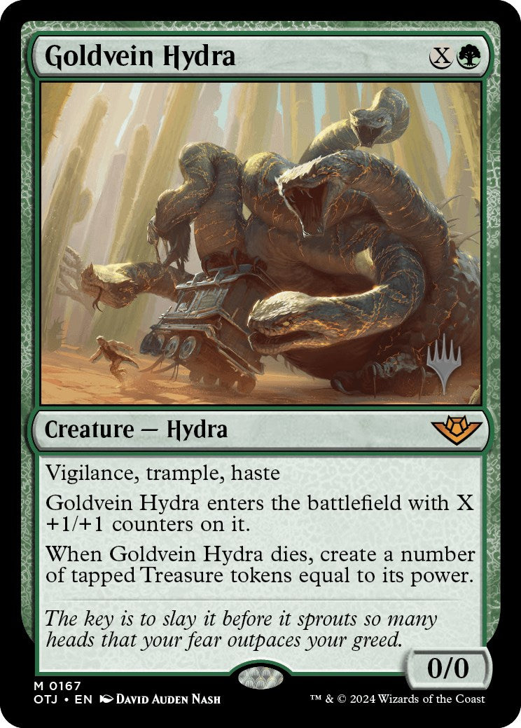 Goldvein Hydra (Promo Pack) [Outlaws of Thunder Junction Promos] | Game Master's Emporium (The New GME)