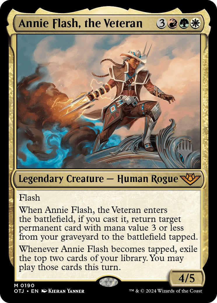 Annie Flash, the Veteran (Promo Pack) [Outlaws of Thunder Junction Promos] | Game Master's Emporium (The New GME)