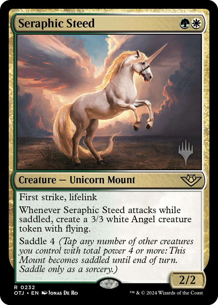 Seraphic Steed (Promo Pack) [Outlaws of Thunder Junction Promos] | Game Master's Emporium (The New GME)