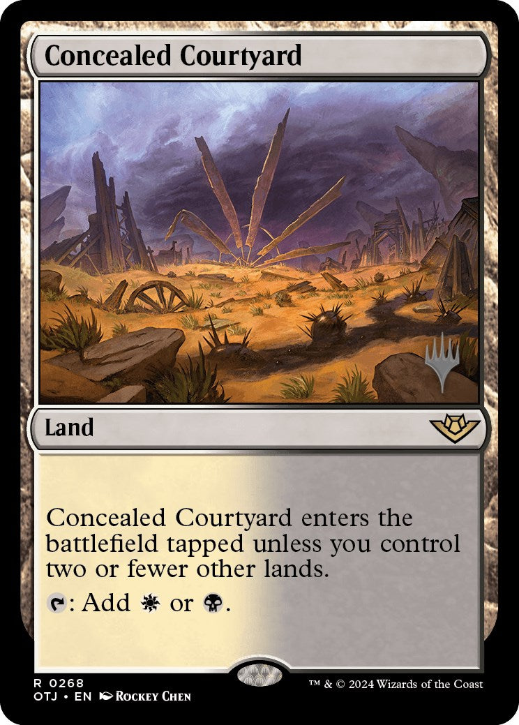 Concealed Courtyard (Promo Pack) [Outlaws of Thunder Junction Promos] | Game Master's Emporium (The New GME)