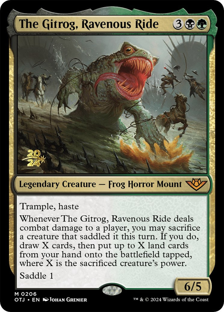 The Gitrog, Ravenous Ride [Outlaws of Thunder Junction Prerelease Promos] | Game Master's Emporium (The New GME)