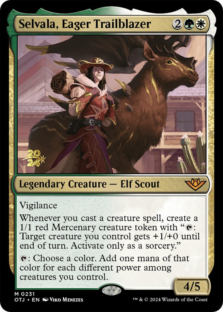 Selvala, Eager Trailblazer [Outlaws of Thunder Junction Prerelease Promos] | Game Master's Emporium (The New GME)