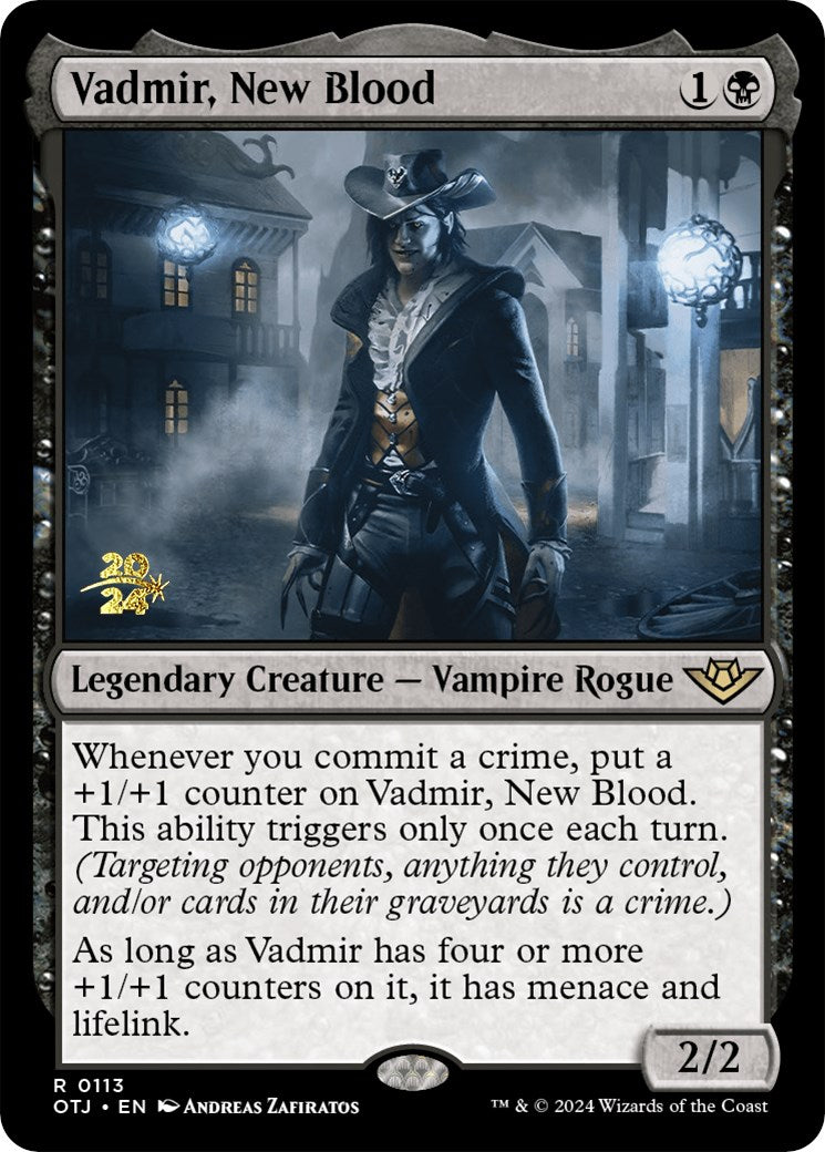 Vadmir, New Blood [Outlaws of Thunder Junction Prerelease Promos] | Game Master's Emporium (The New GME)