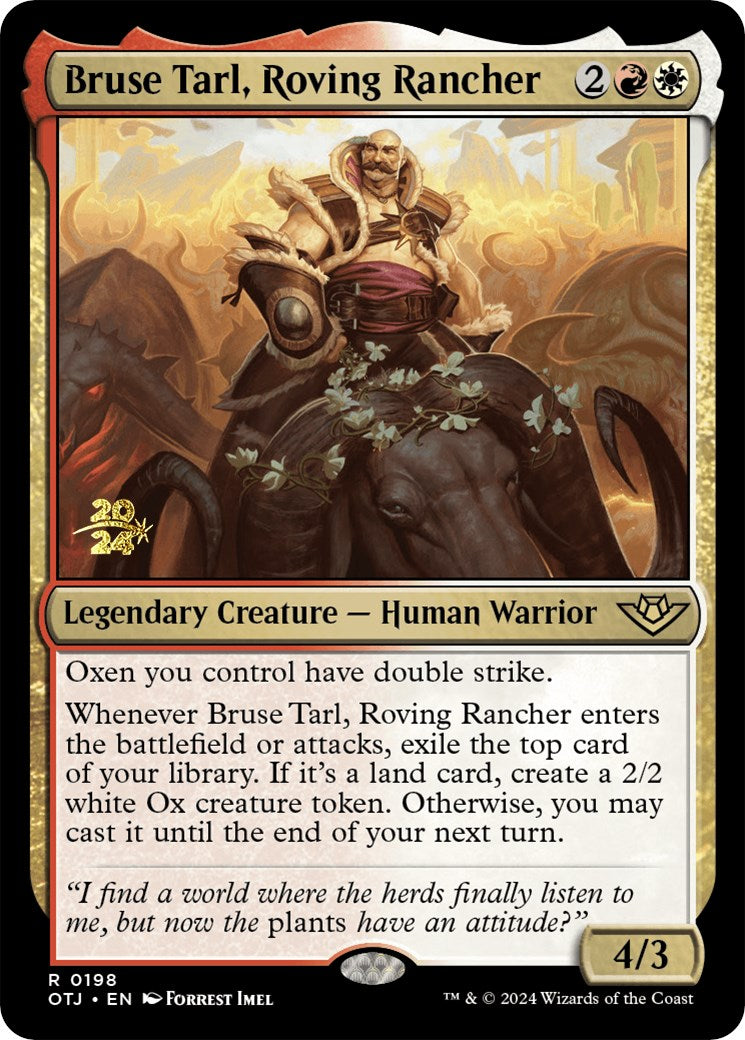 Bruse Tarl, Roving Rancher [Outlaws of Thunder Junction Prerelease Promos] | Game Master's Emporium (The New GME)