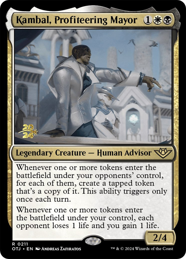 Kambal, Profiteering Mayor [Outlaws of Thunder Junction Prerelease Promos] | Game Master's Emporium (The New GME)