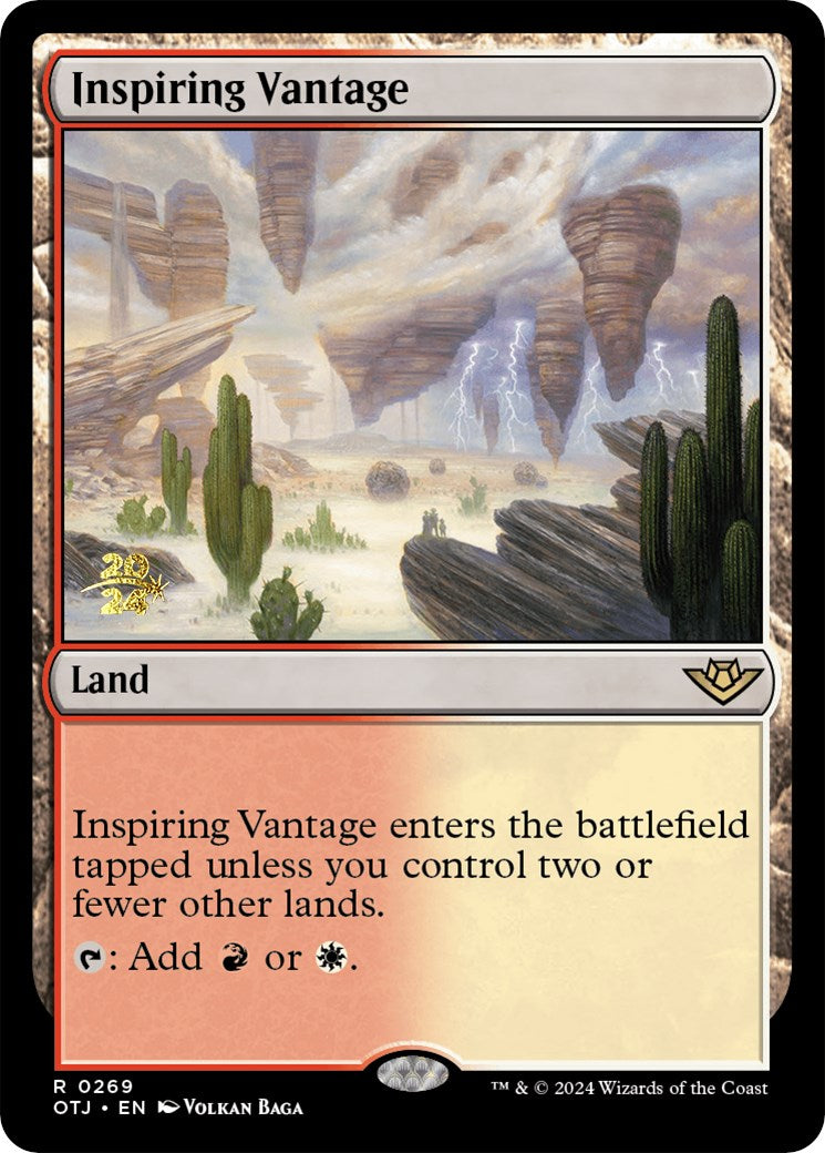 Inspiring Vantage (OTJ) [Outlaws of Thunder Junction Prerelease Promos] | Game Master's Emporium (The New GME)