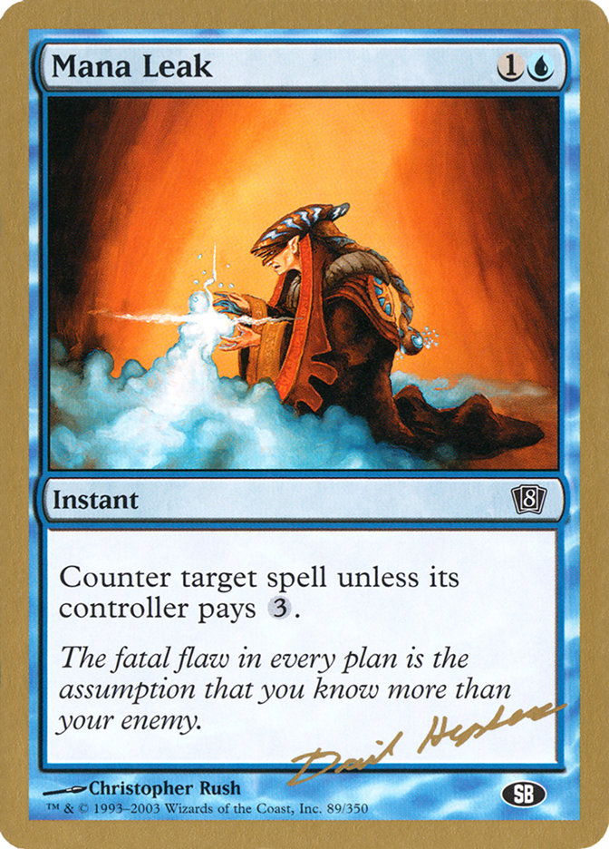 Mana Leak (Dave Humpherys) (SB) [World Championship Decks 2003] | Game Master's Emporium (The New GME)