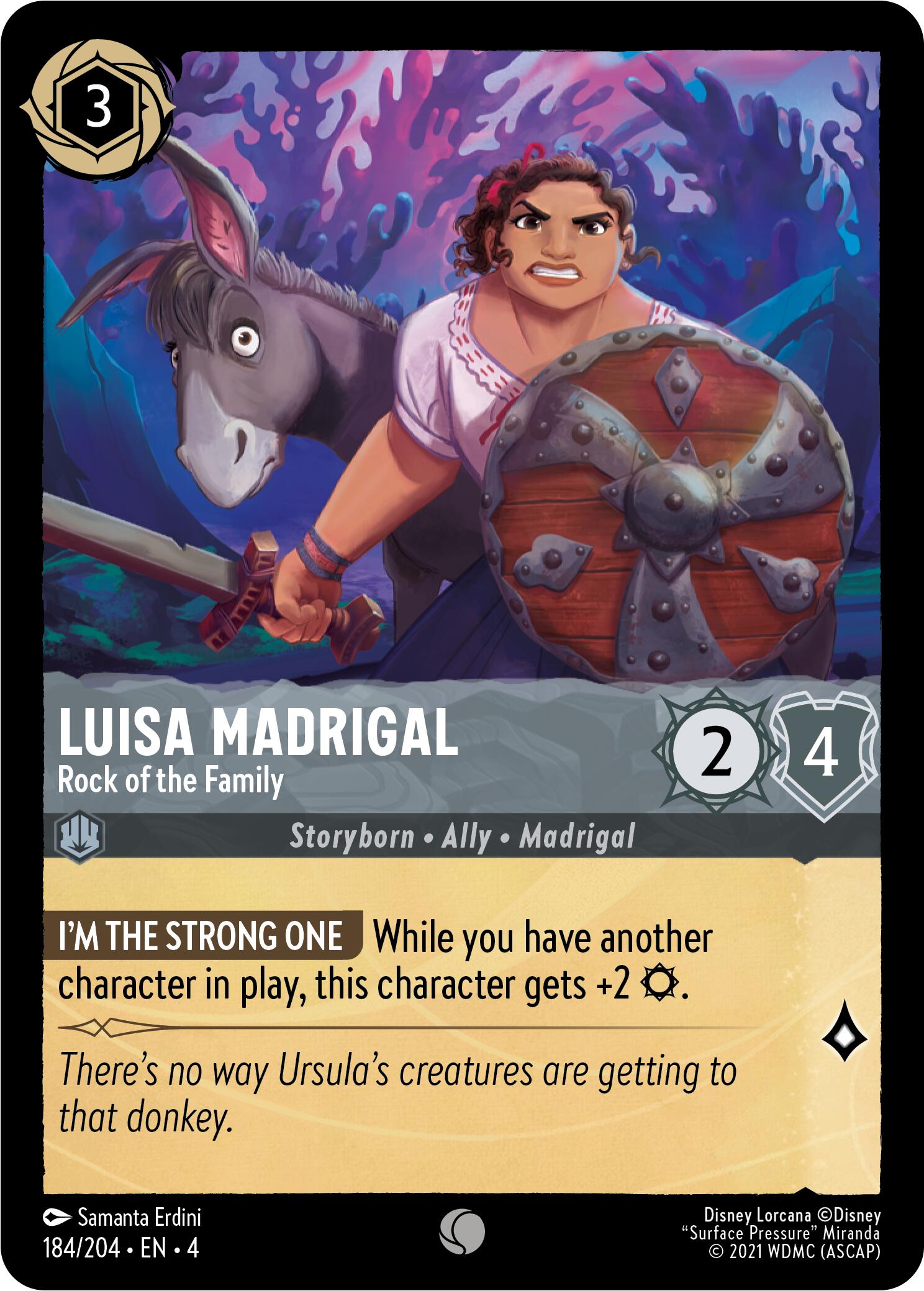 Luisa Madrigal - Rock of the Family (184/204) [Ursula's Return] | Game Master's Emporium (The New GME)