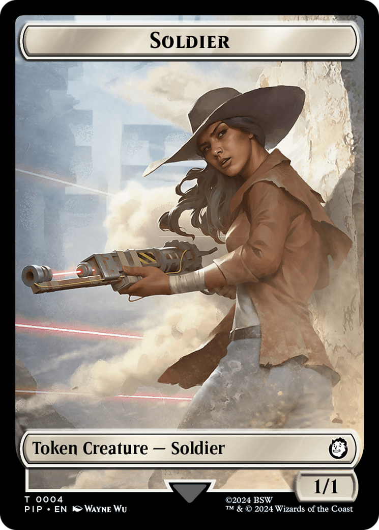Treasure (0019) // Soldier (0004) Double-Sided Token [Fallout Tokens] | Game Master's Emporium (The New GME)
