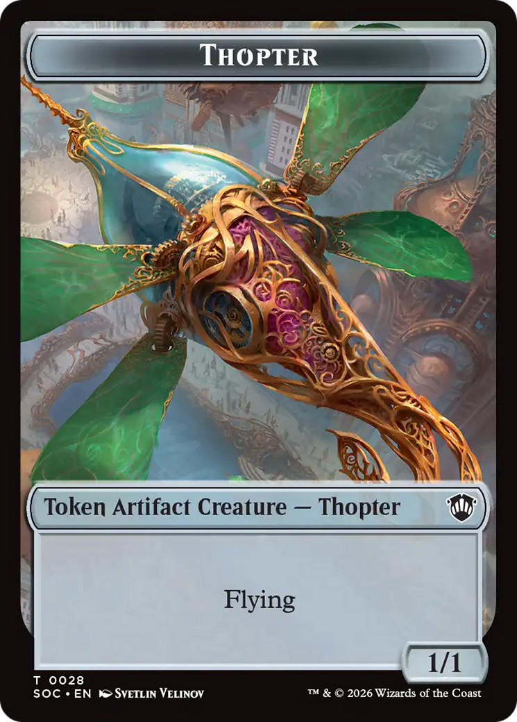 Phyrexian Germ // Thopter Double-Sided Token [Secrets of Strixhaven Commander Tokens] | Game Master's Emporium (The New GME)