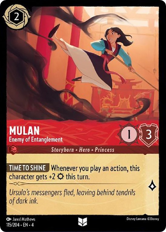 Mulan - Enemy of Entanglement (115/204) [Ursula's Return] | Game Master's Emporium (The New GME)