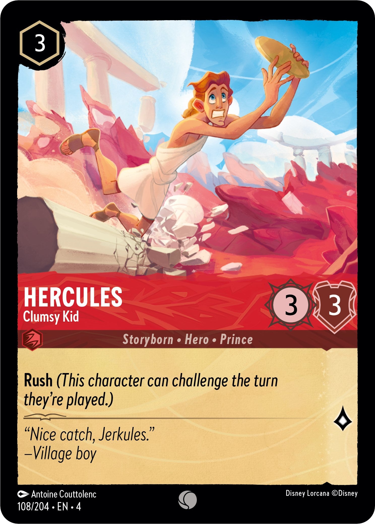 Hercules - Clumsy Kid (108/204) [Ursula's Return] | Game Master's Emporium (The New GME)