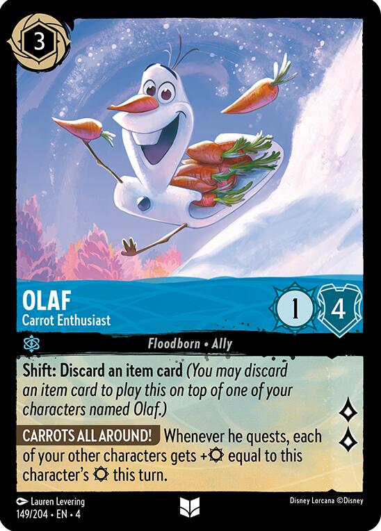 Olaf - Carrot Enthusiast (149/204) [Ursula's Return] | Game Master's Emporium (The New GME)