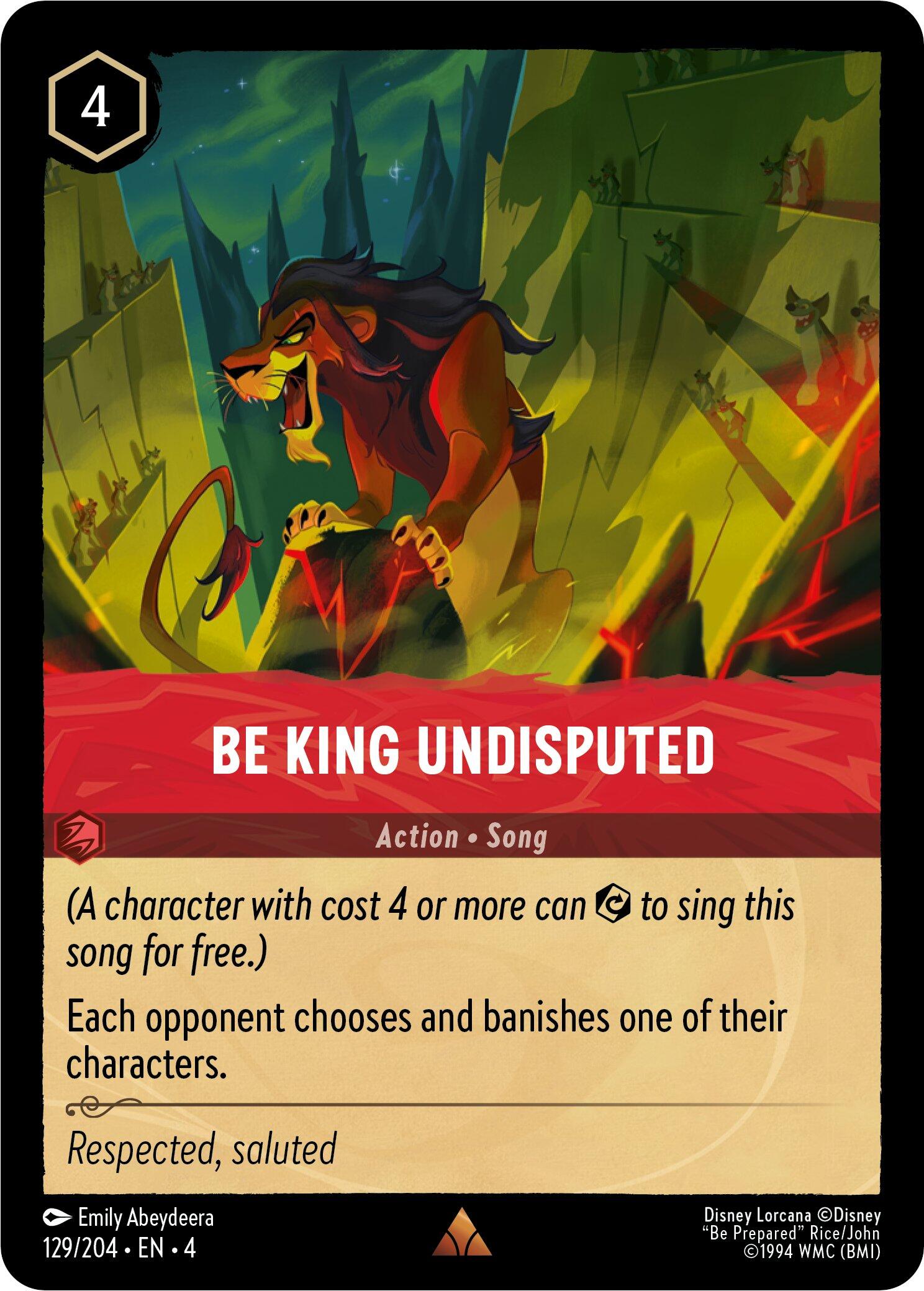 Be King Undisputed (129/204) [Ursula's Return] | Game Master's Emporium (The New GME)