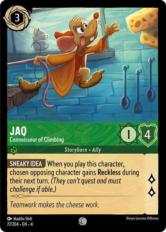 Jaq - Connoisseur of Climbing (77/204) [Ursula's Return] | Game Master's Emporium (The New GME)