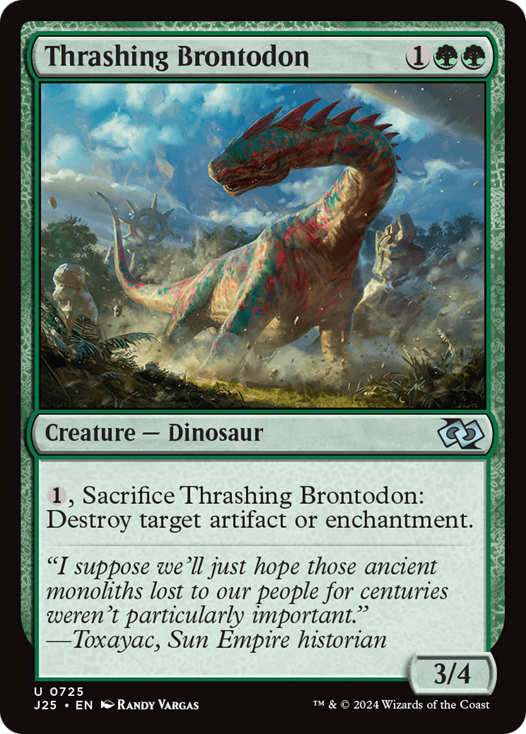 Thrashing Brontodon [Foundations Jumpstart] | Game Master's Emporium (The New GME)