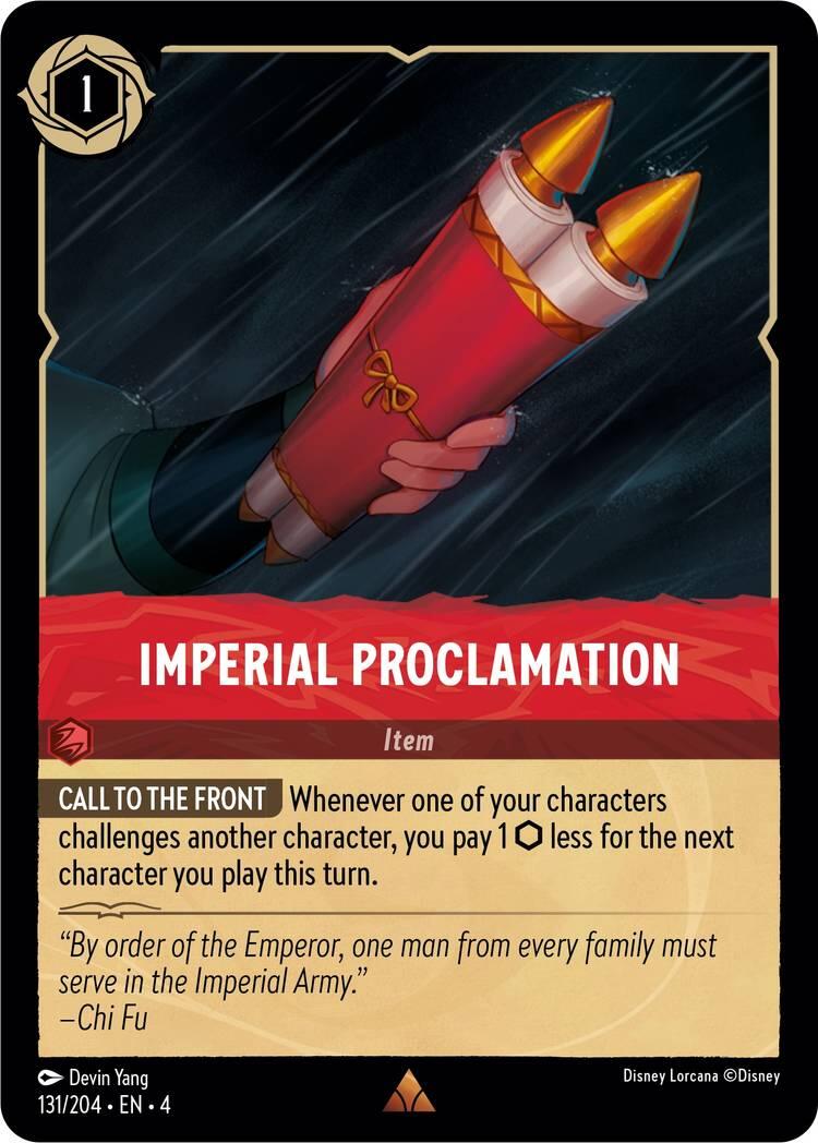 Imperial Proclamation (131/204) [Ursula's Return] | Game Master's Emporium (The New GME)