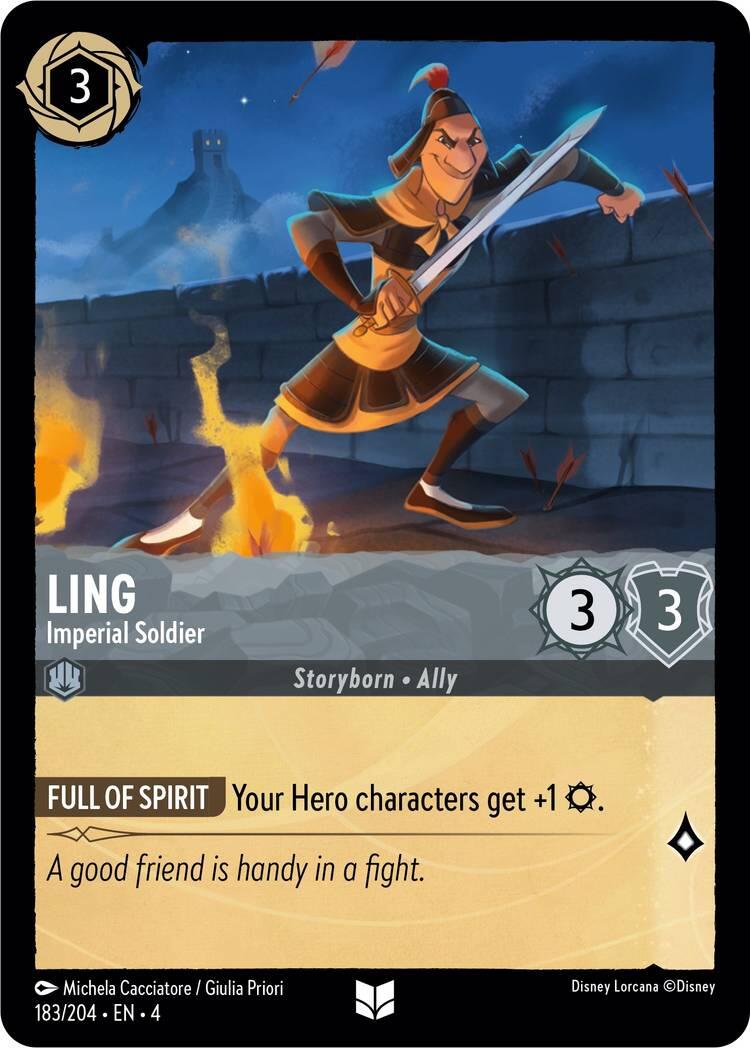 Ling - Imperial Soldier (183/204) [Ursula's Return] | Game Master's Emporium (The New GME)