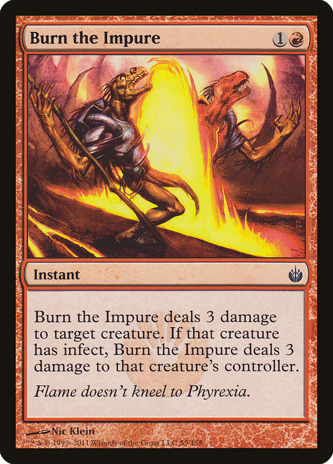 Burn the Impure [Mirrodin Besieged] | Game Master's Emporium (The New GME)
