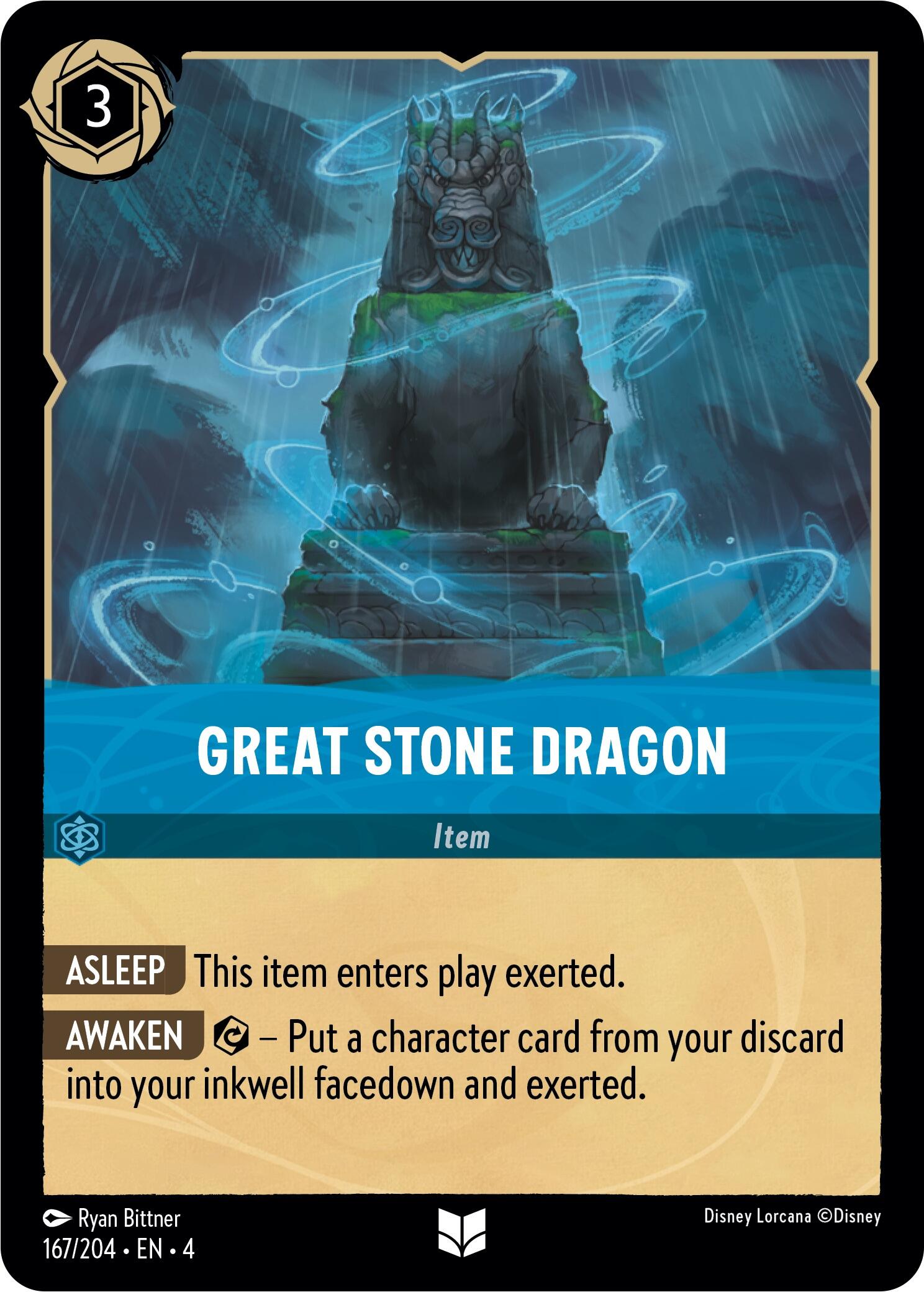 Great Stone Dragon (167/204) [Ursula's Return] | Game Master's Emporium (The New GME)