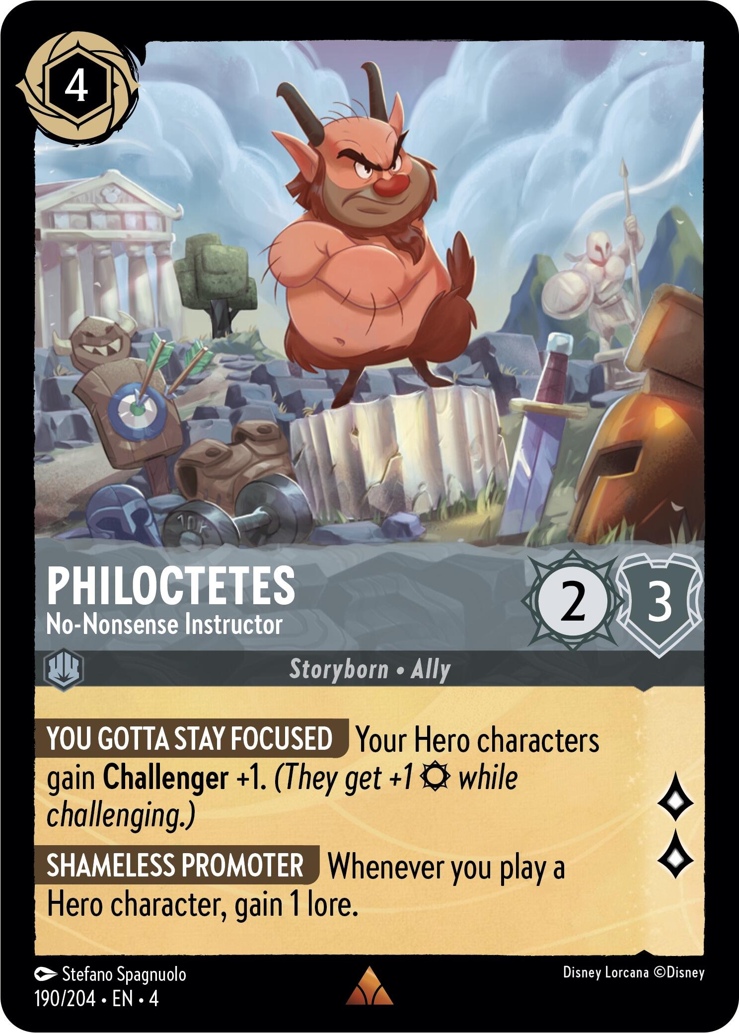Philoctetes - No-Nonsense Instructor (190/204) [Ursula's Return] | Game Master's Emporium (The New GME)