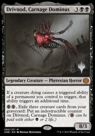Drivnod, Carnage Dominus (Promo Pack) [Phyrexia: All Will Be One Promos] | Game Master's Emporium (The New GME)