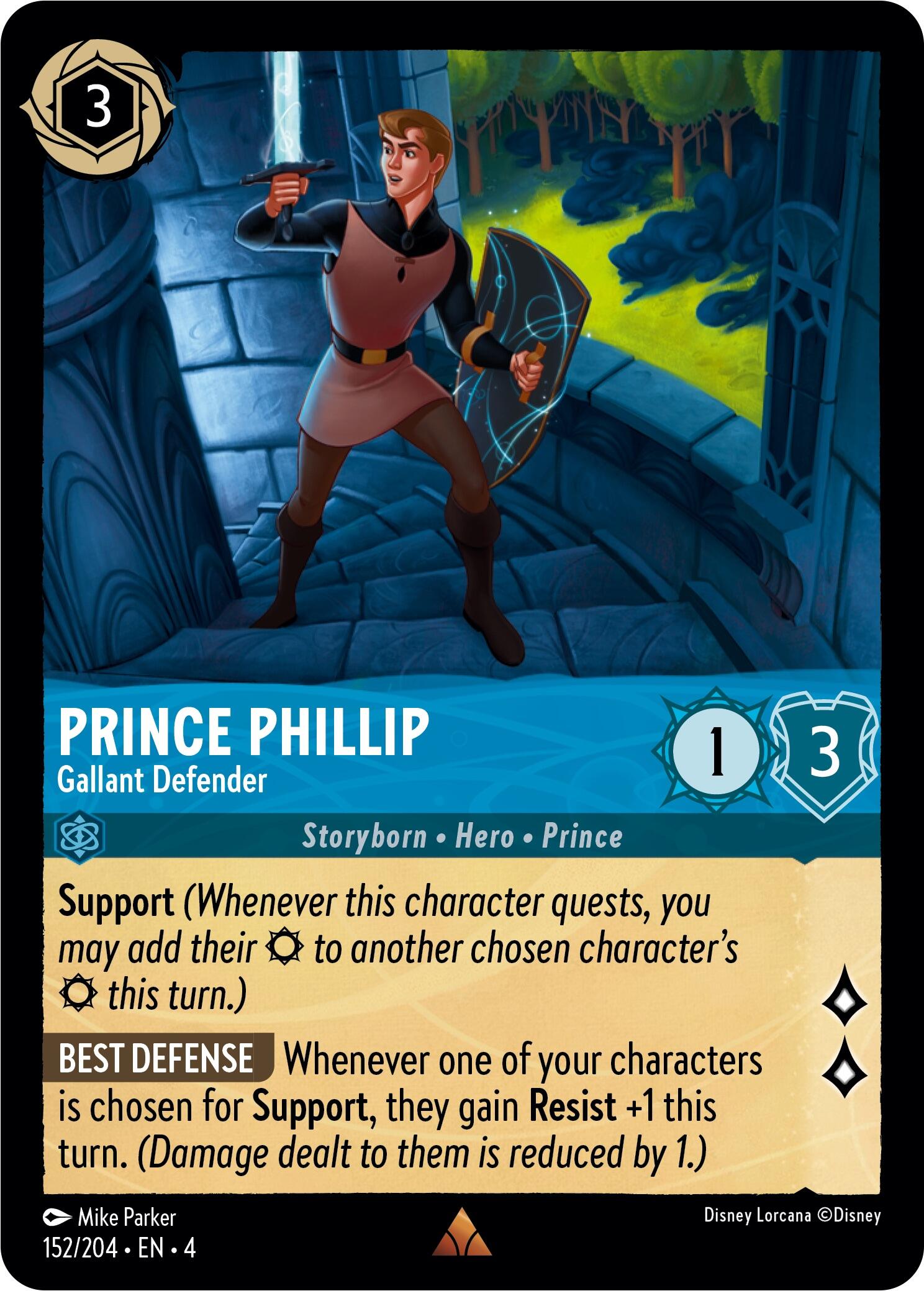 Prince Phillip - Gallant Defender (152/204) [Ursula's Return] | Game Master's Emporium (The New GME)